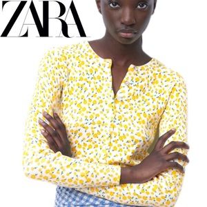 Zara knit cardigan liberty floral